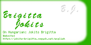 brigitta jokits business card